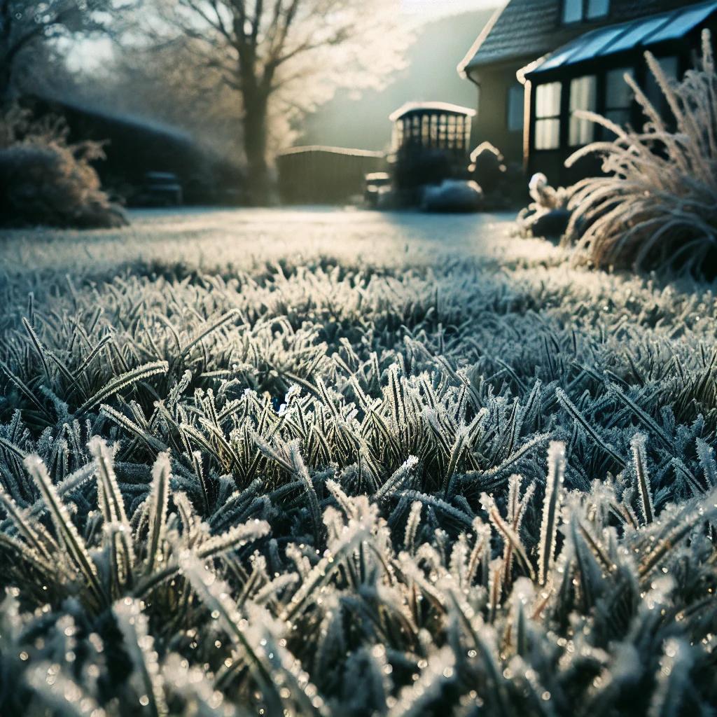 Lawn before winterization blowout